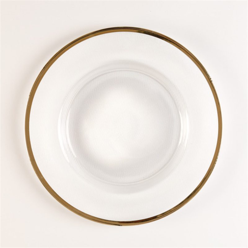 Wholesale Glass Charger Plate PZ-017 - Image 2